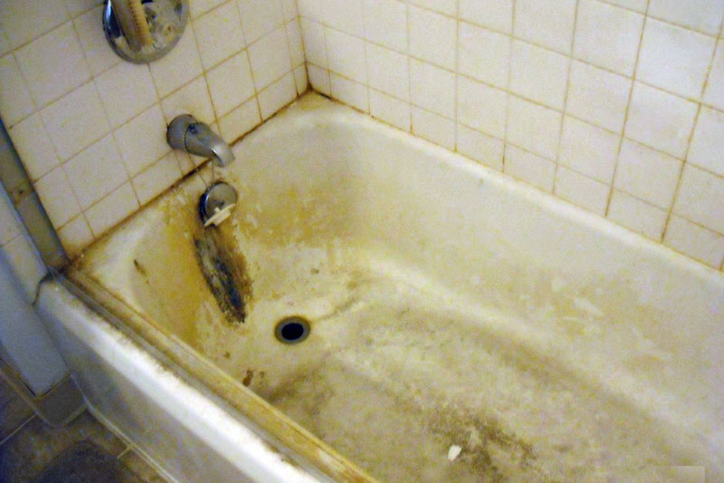 houston bathtub refinishning before